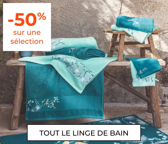 Serviette de bain éponge coton  Linge de bain qualité d'hôtel